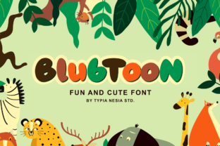 Blubtoon: A Whimsical Handwritten Font with Heart
