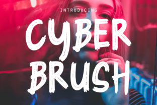 Cyber Brush: The Natural Yet Bold Display Font That Commands Attention