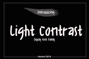 Light Contrast: A Bold Handmade Display Font with a Dark Touch