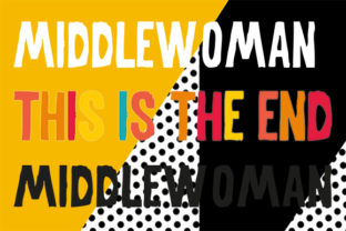 MiddleWoman: A Bold, Hand-Cut Font for Expressive Headlines and Analog-Inspired Design