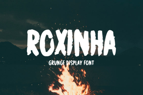 Roxinha: The Grungy Display Font That Makes Your Designs Instantly Unforgettable