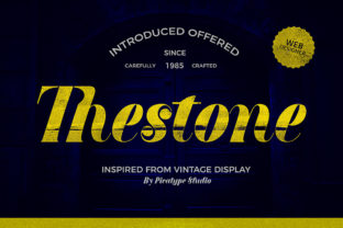 Thestone: A Bold Retro Font That Anchors Design With Authenticity