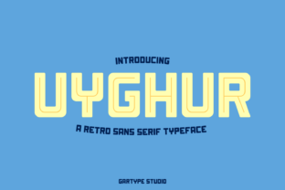 Uyghur: A Bold Retro Font with Modern Flair